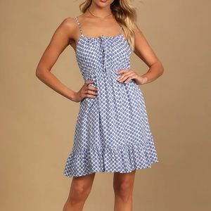 Lulu’s Blue and White summer dress